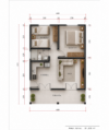 51.00m2-projeto-casa-terrea-2-quartos-com-varanda