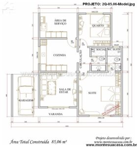 85.06m2-casa-terrea-2-quartos-suite-garagem-varanda