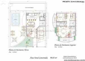 90.02m²-sobrado-moderno-com-2-quartos-e-piscina