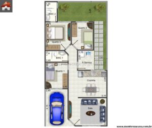 66.60m2-casa-terrea-3-quartos-2-banheiros-garagem