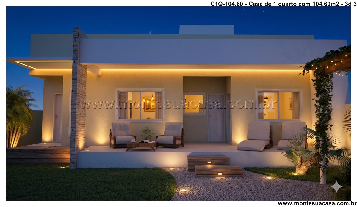 104.60m2-casa-terrea-1-quarto-com-varanda-e-pergolado - Imagem 4