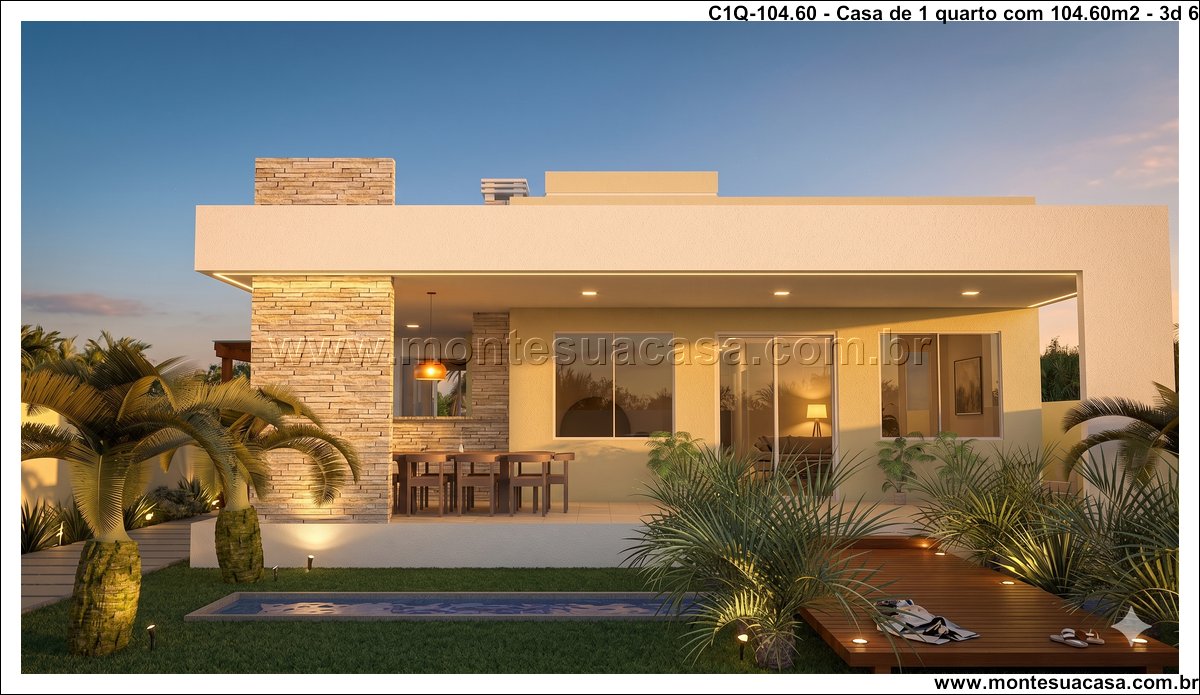 104.60m2-casa-terrea-1-quarto-com-varanda-e-pergolado - Imagem 7