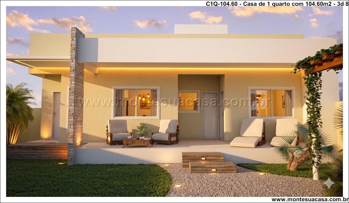 104.60m2-casa-terrea-1-quarto-com-varanda-e-pergolado - Imagem 9