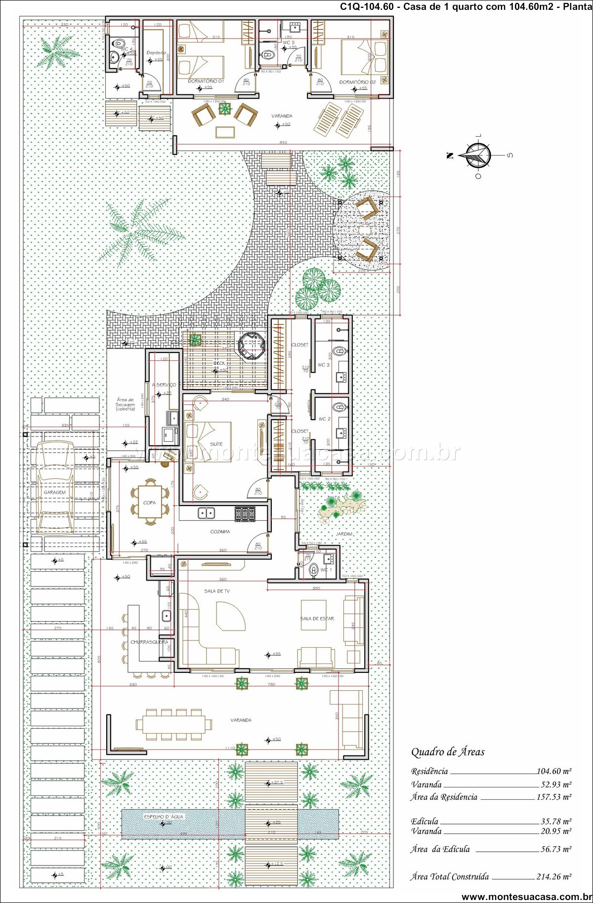 104.60m2-casa-terrea-1-quarto-com-varanda-e-pergolado - Imagem 13