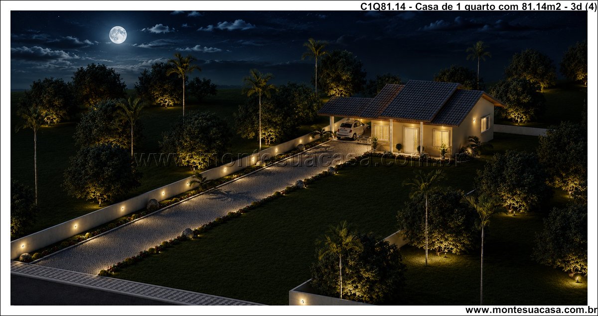 81.14m2-casa-terrea-1-quarto-com-garagem-coberta - Imagem 5