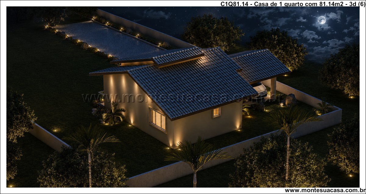 81.14m2-casa-terrea-1-quarto-com-garagem-coberta - Imagem 7