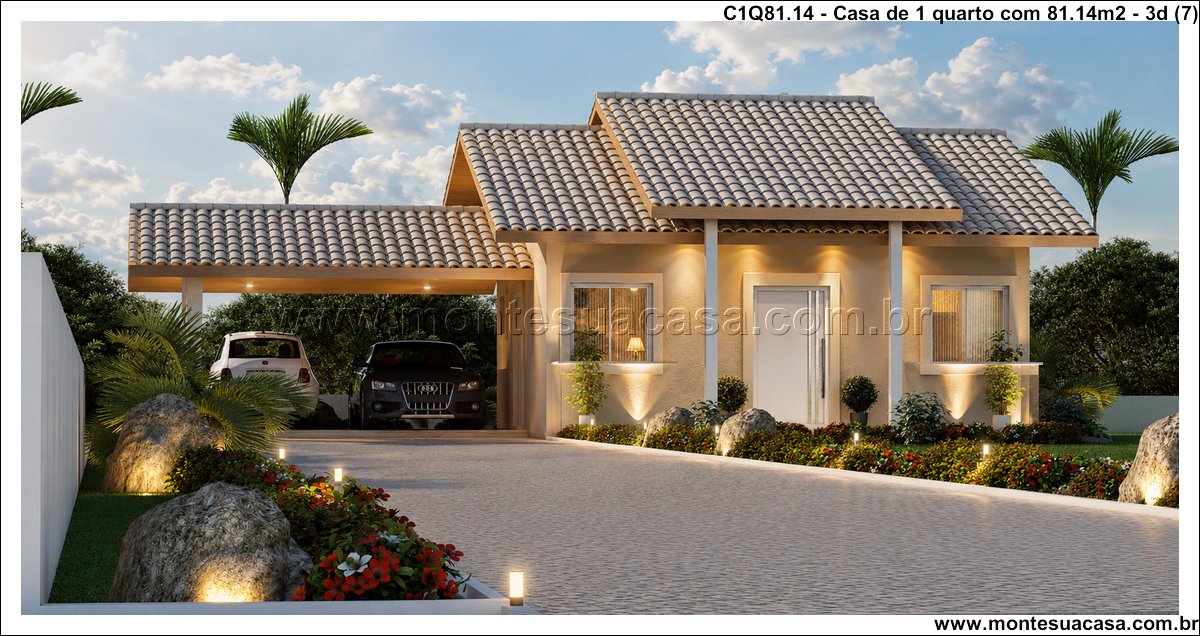 81.14m2-casa-terrea-1-quarto-com-garagem-coberta - Imagem 8