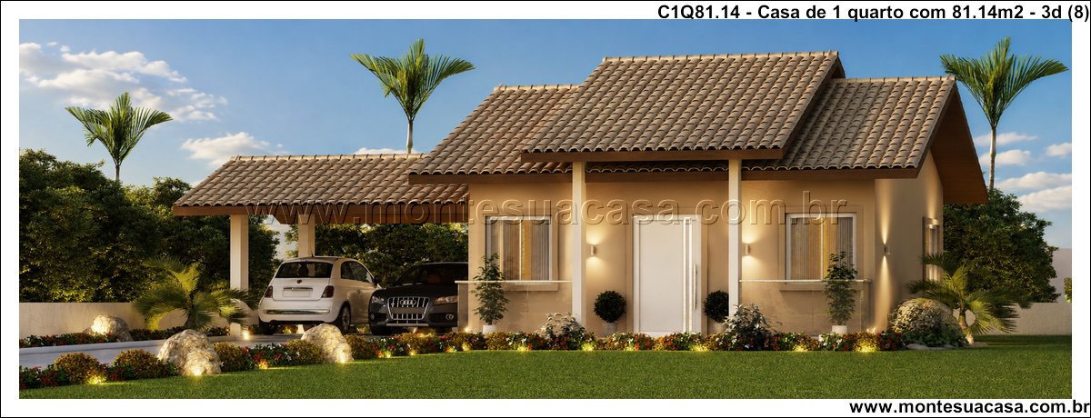 81.14m2-casa-terrea-1-quarto-com-garagem-coberta - Imagem 9