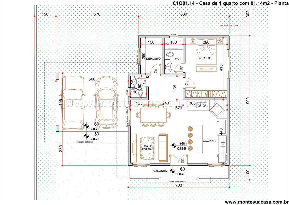 81.14m2-casa-terrea-1-quarto-com-garagem-coberta - Imagem 15