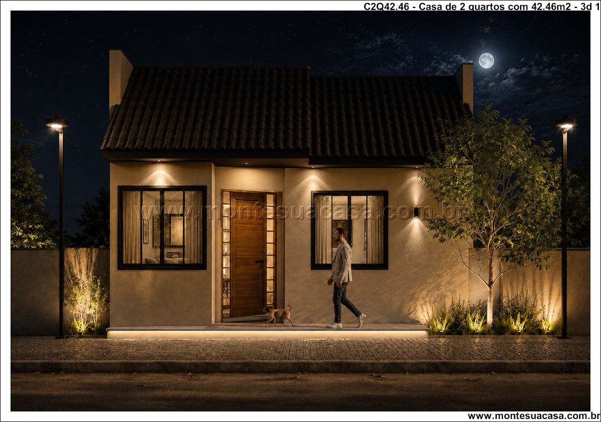 42.46m2-casa-terrea-2-quartos - Imagem 2