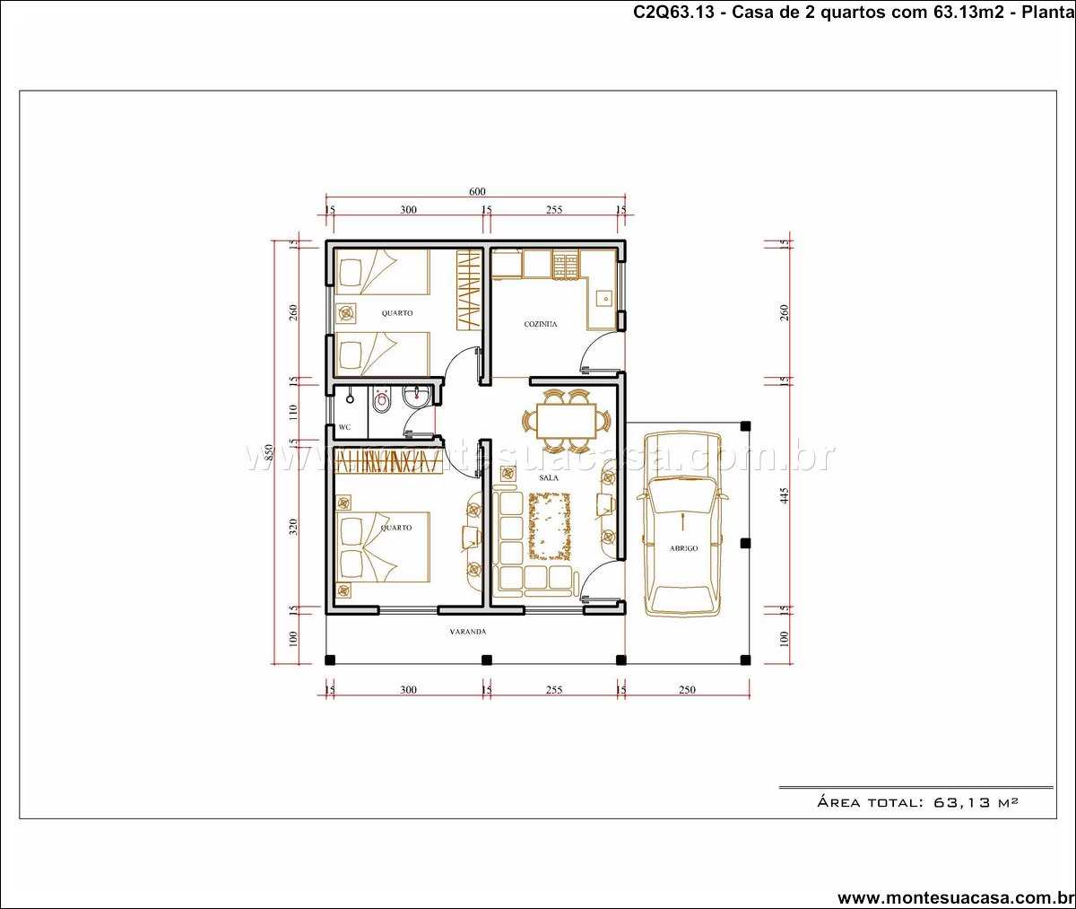 63.13m2-casa-terrea-2-quartos - Imagem 3