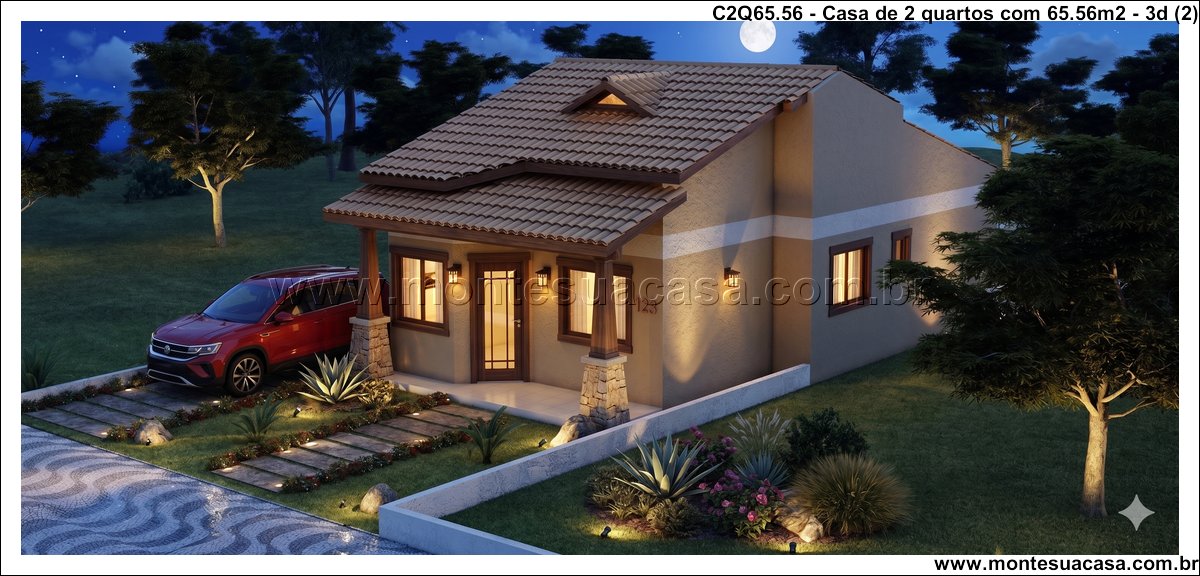 65.56m2-casa-terrea-2-quartos-varanda - Imagem 3
