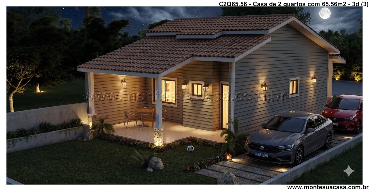 65.56m2-casa-terrea-2-quartos-varanda - Imagem 4