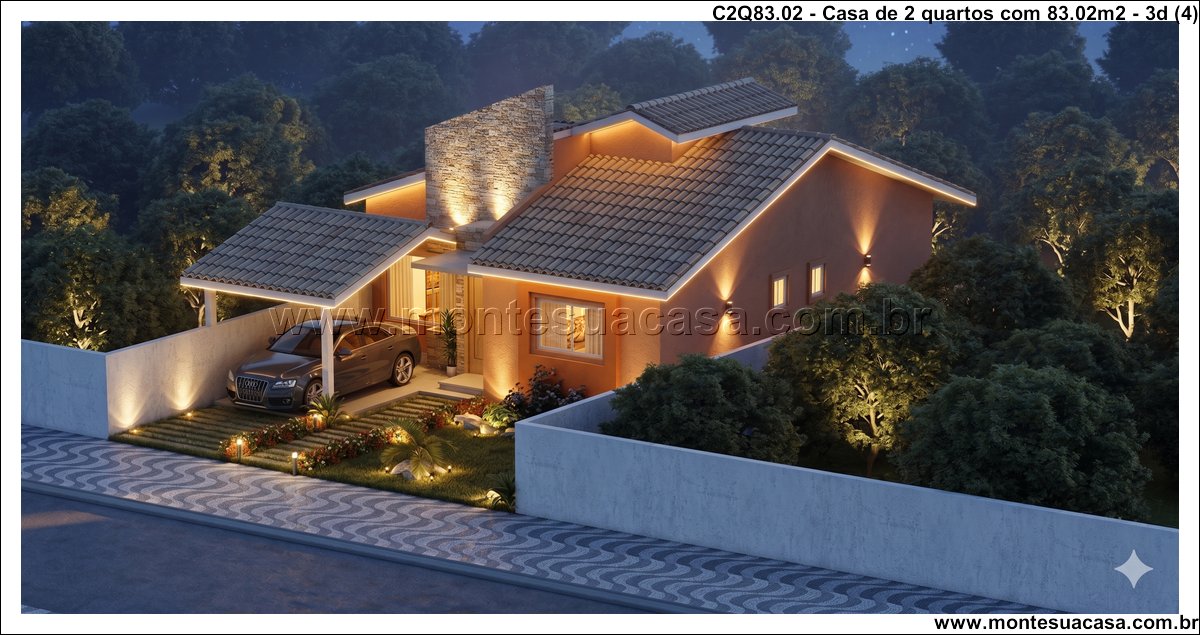 83.02m2-casa-terrea-2-quartos-suite-e-garagem - Imagem 5