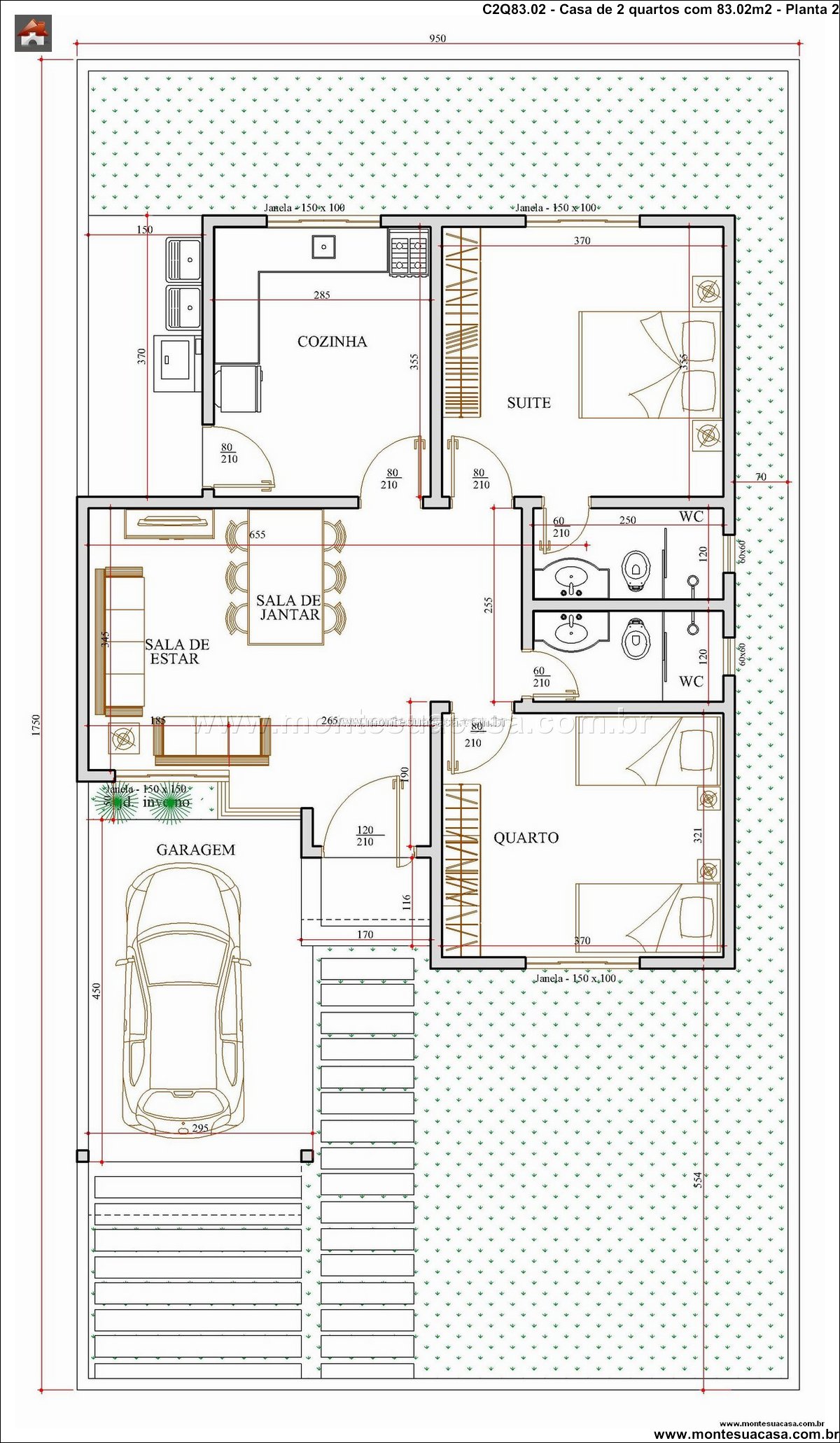 83.02m2-casa-terrea-2-quartos-suite-e-garagem - Imagem 16