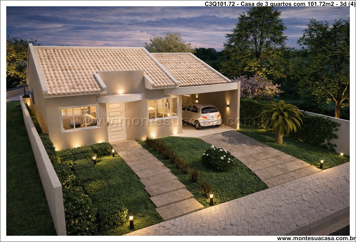 101.72m2-casa-terrea-3-quartos-suite-e-garagem-integrada - Imagem 5