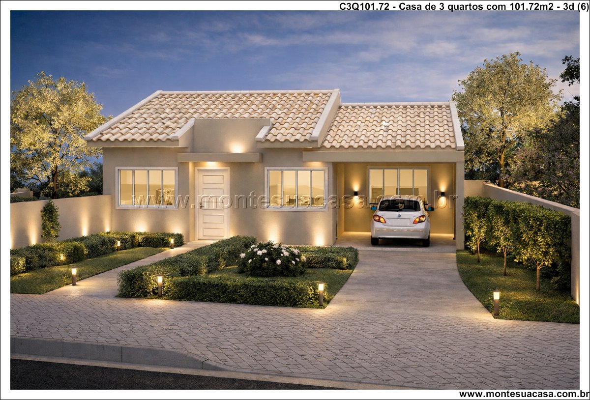 101.72m2-casa-terrea-3-quartos-suite-e-garagem-integrada - Imagem 7