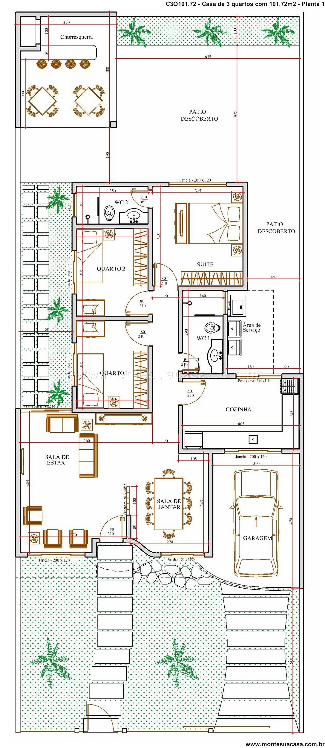101.72m2-casa-terrea-3-quartos-suite-e-garagem-integrada - Imagem 9