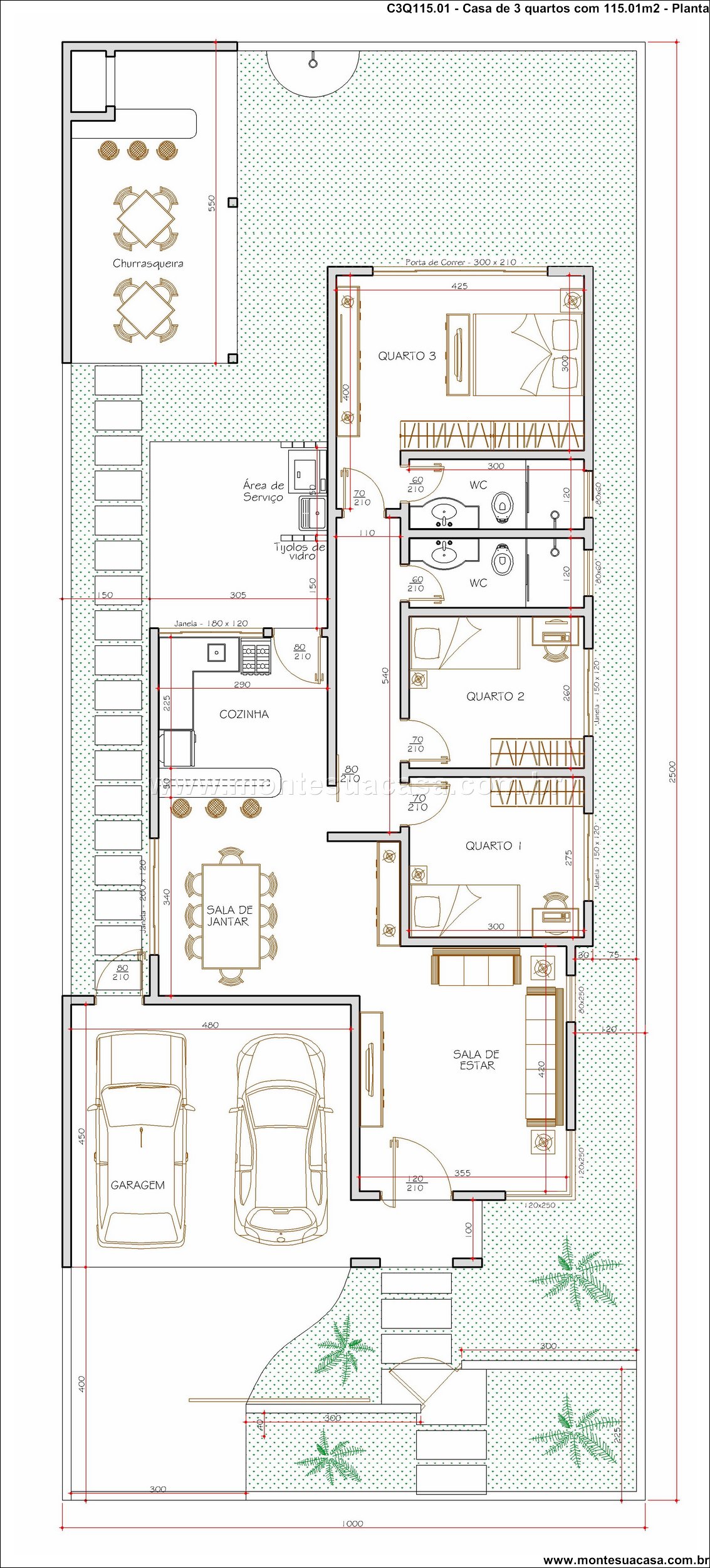 115.01m2-casa-terrea-3-quartos-com-churrasqueira-e-garagem-dupla - Imagem 7