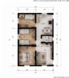 61.92m2-casa-terrea-3-quartos-sala-cozinha-integrada