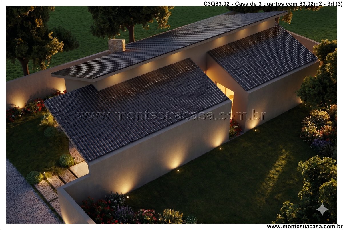 83.02m2-casa-terrea-3-quartos-suite-jardim-interno - Imagem 4