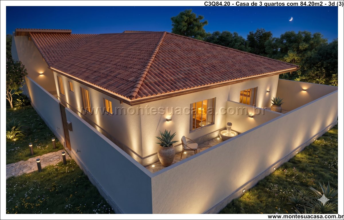 84.20m2-casa-terrea-geminada-3-quartos-suite-e-garagem - Imagem 4