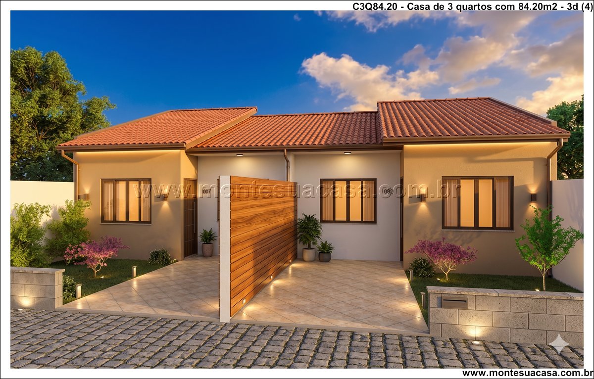84.20m2-casa-terrea-geminada-3-quartos-suite-e-garagem - Imagem 5