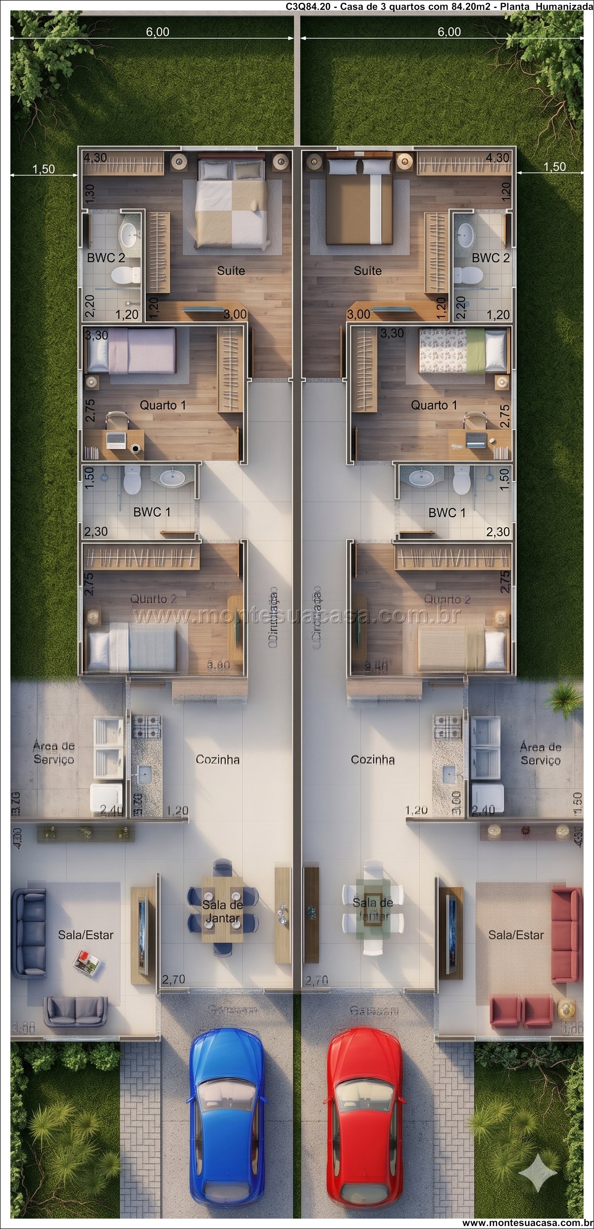 84.20m2-casa-terrea-geminada-3-quartos-suite-e-garagem - Imagem 8