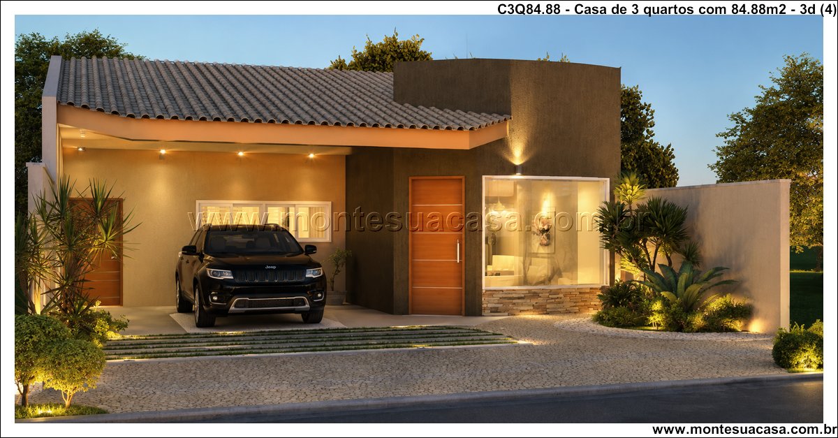 84.88m2-projeto-casa-terrea-3-quartos - Imagem 6