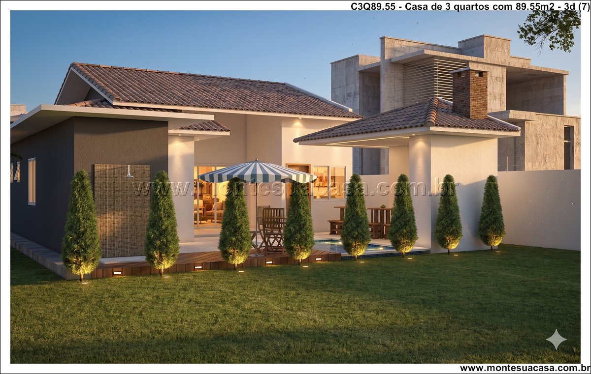 89.55m2-casa-terrea-3-quartos-com-piscina-e-churrasqueira - Imagem 8