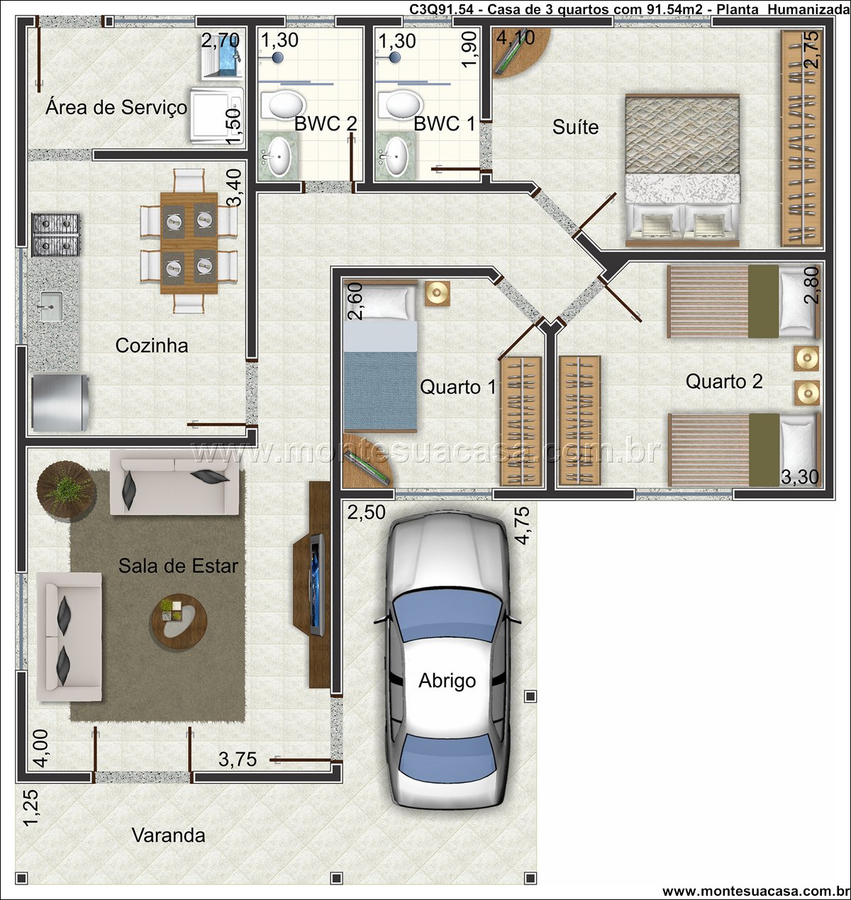 91.54m2-casa-terrea-3-quartos-com-suite-e-garagem