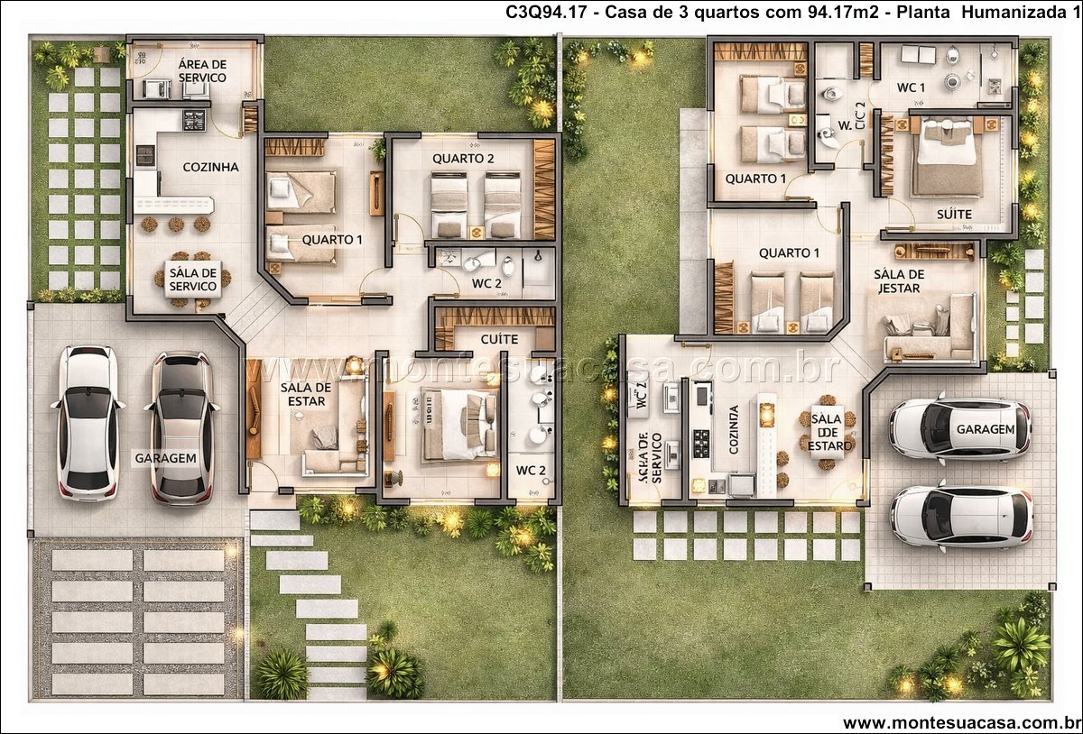 94.17m2-casa-terrea-3-quartos-suite-e-garagem-dupla - Imagem 8