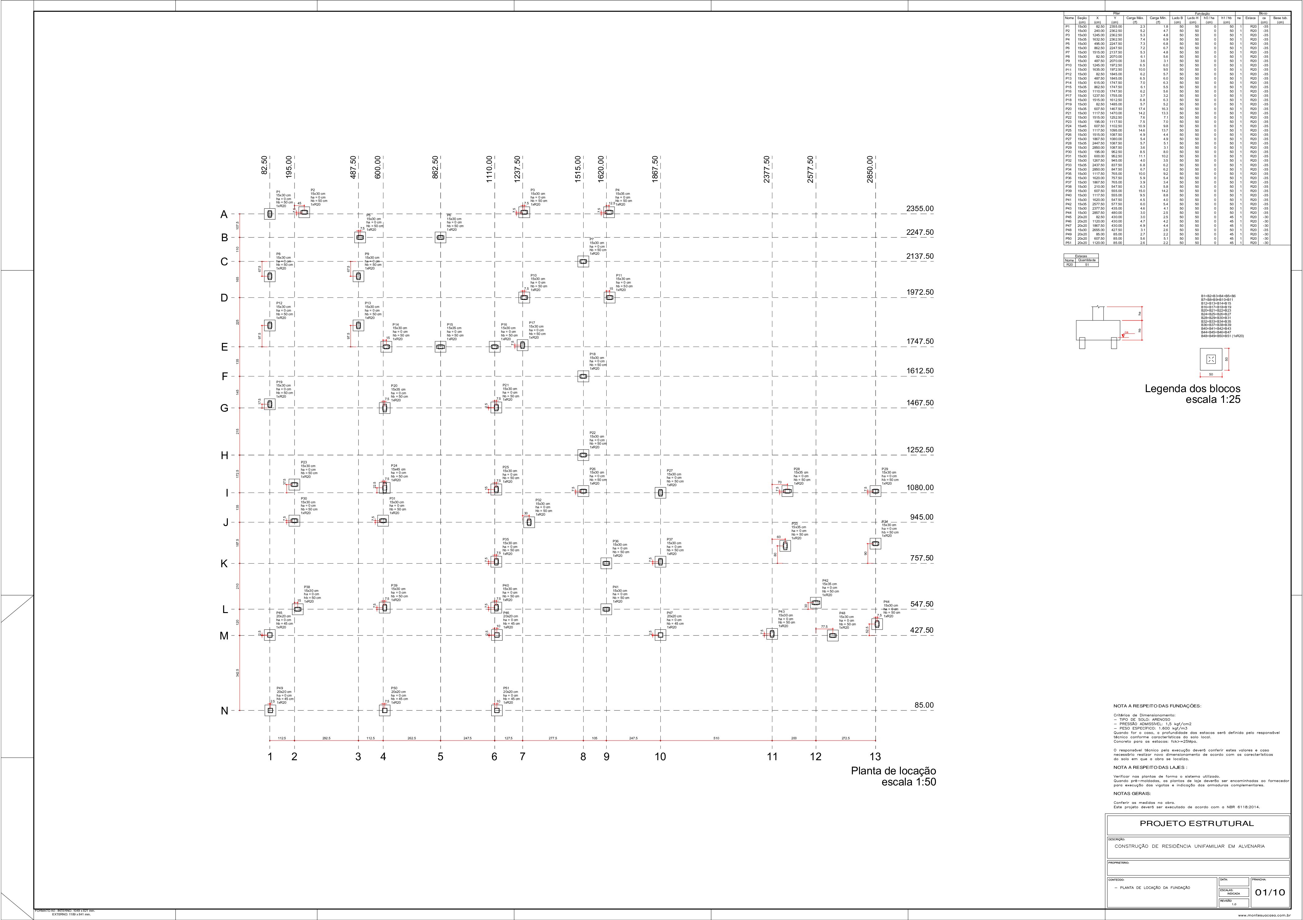 modelo-projeto-estrutural-residencia - Imagem 2