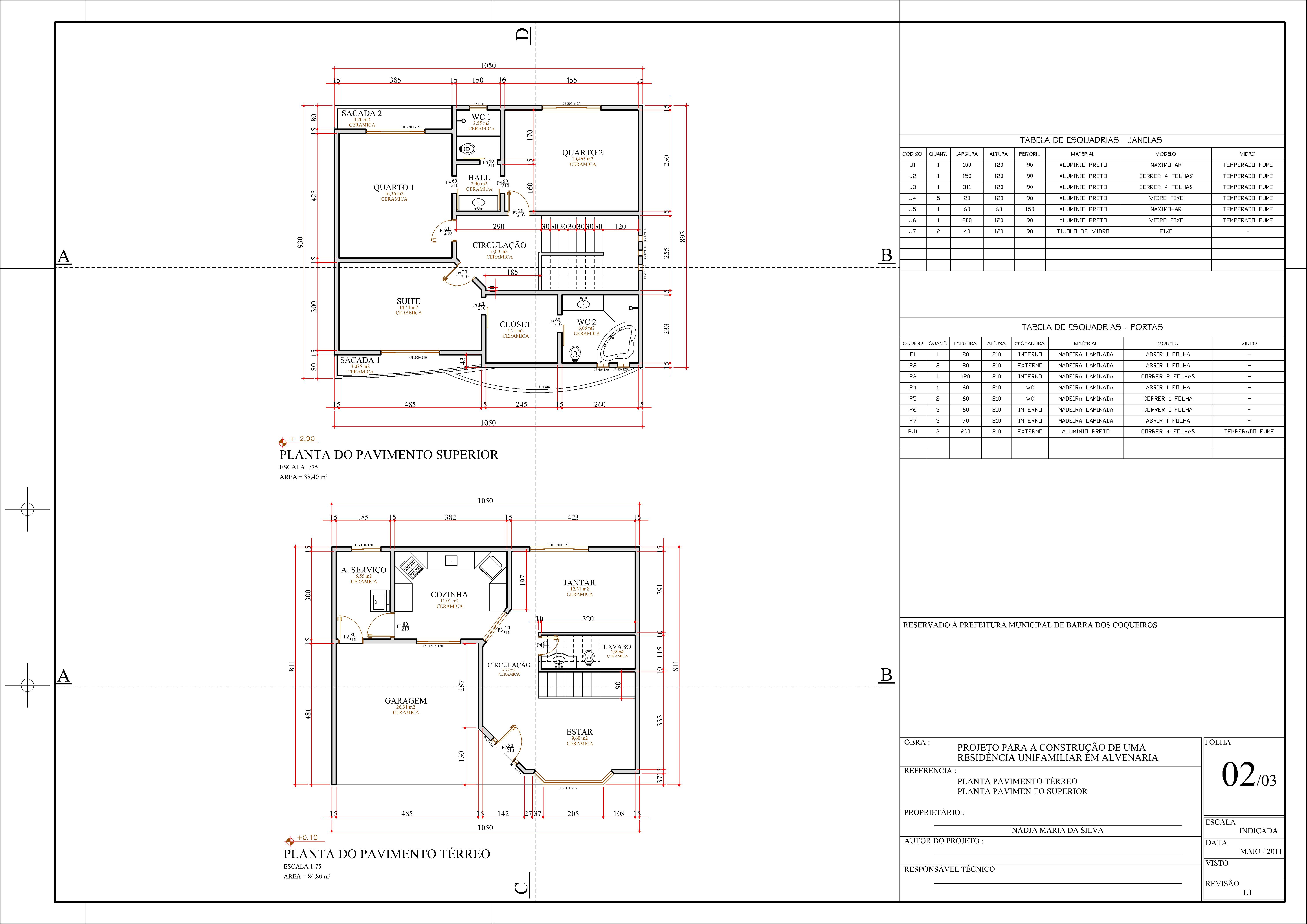 Projeto Arquitetonico 1.1 - Folha 2