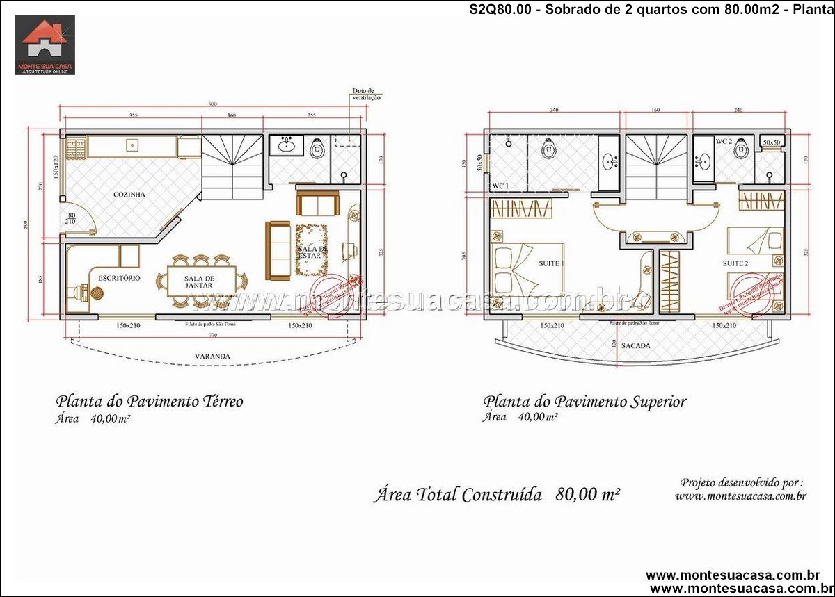 80.00m2-sobrado-2-suites-escritorio - Imagem 3