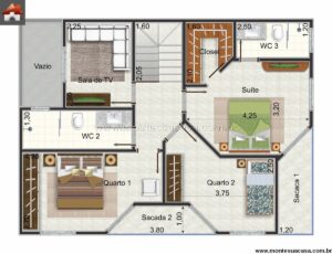 124.79m2-casa-dois-pavimentos-quatro-quartos-plantas-completas