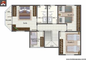 129.67m2-casa-dois-pavimentos-quatro-quartos-varanda-integrada