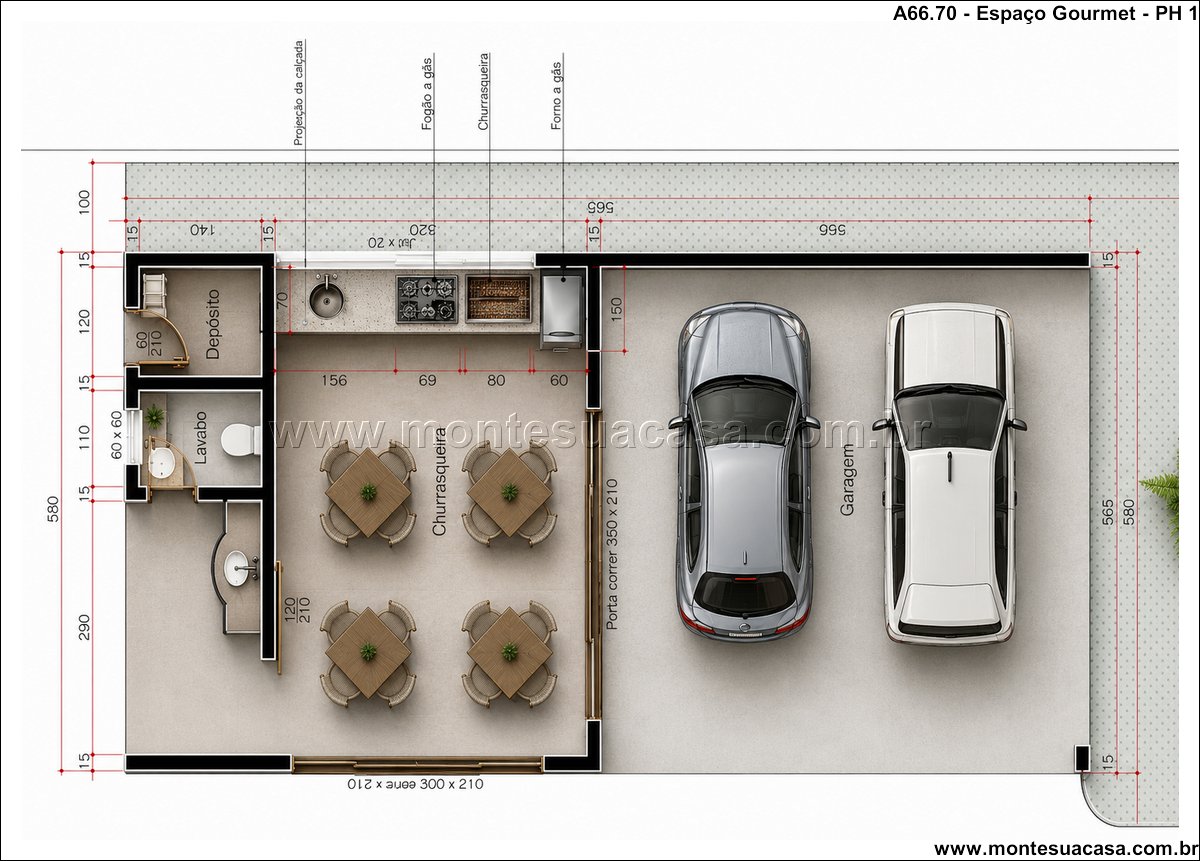 66.70m2-area-de-lazer-completa-com-churrasqueira-e-garagem - Imagem 4