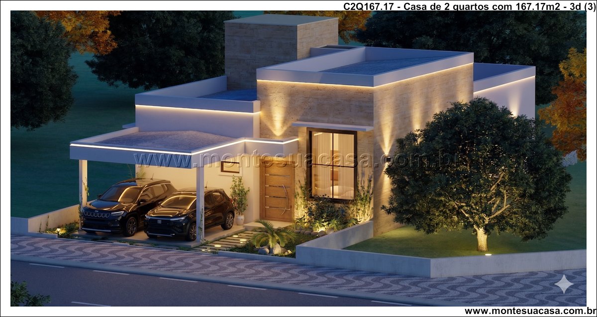 167.17m2-casa-moderna-dois-quartos-com-espacos-integrados - Imagem 4