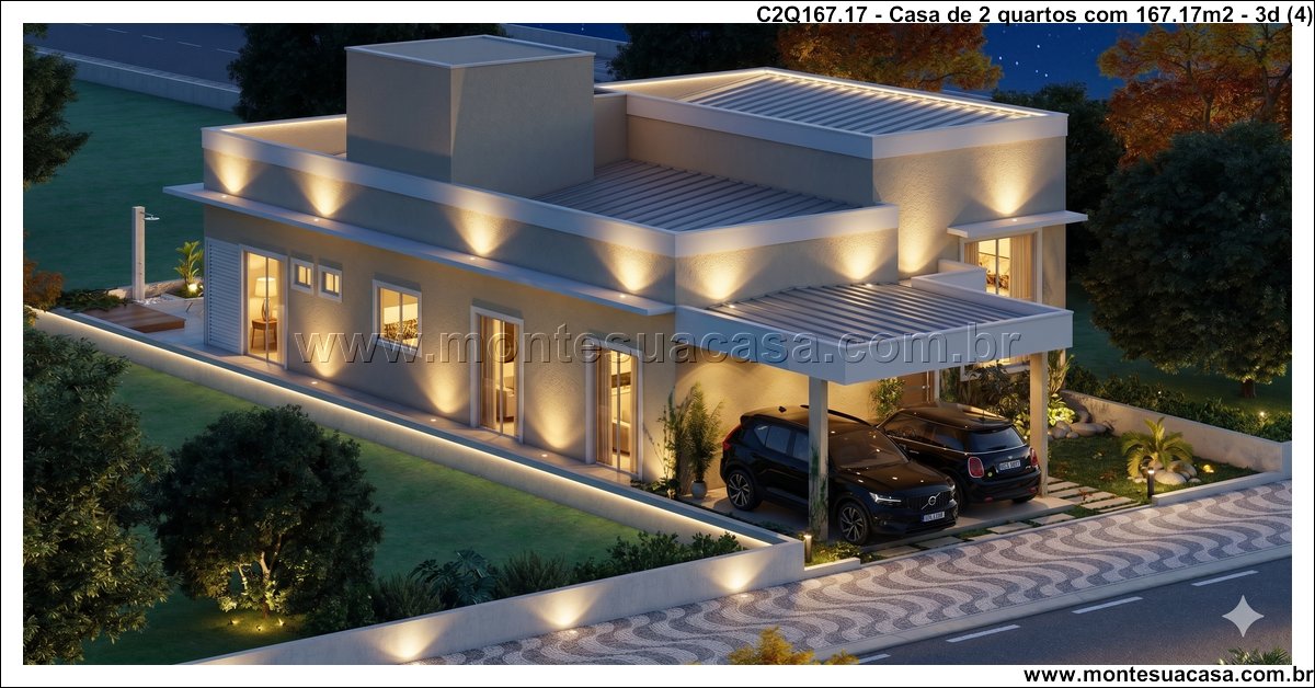 167.17m2-casa-moderna-dois-quartos-com-espacos-integrados - Imagem 5