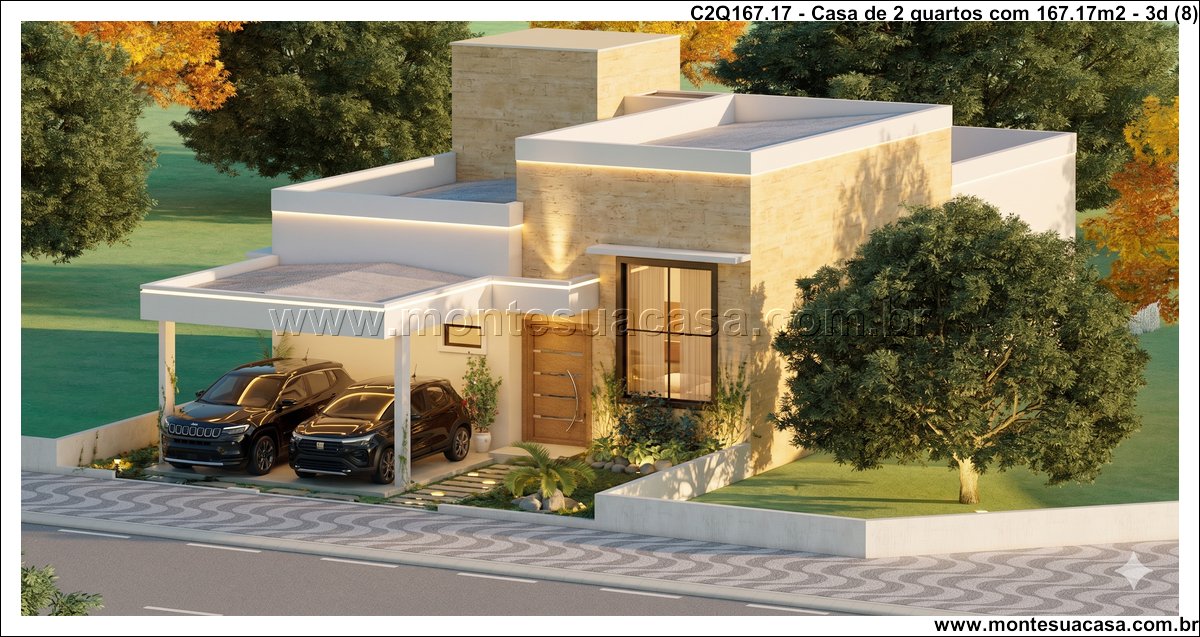167.17m2-casa-moderna-dois-quartos-com-espacos-integrados - Imagem 9
