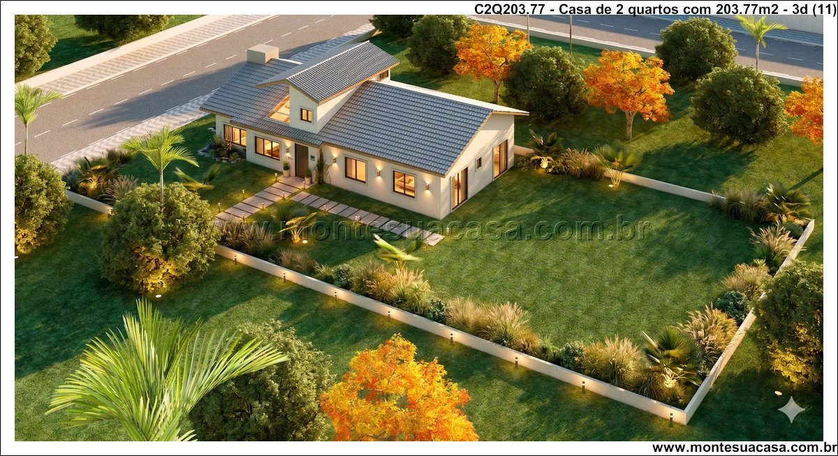 203.77m2-casa-moderna-2-quartos-com-escritorio-no-attico-e-integracao-ao-exterior - Imagem 12
