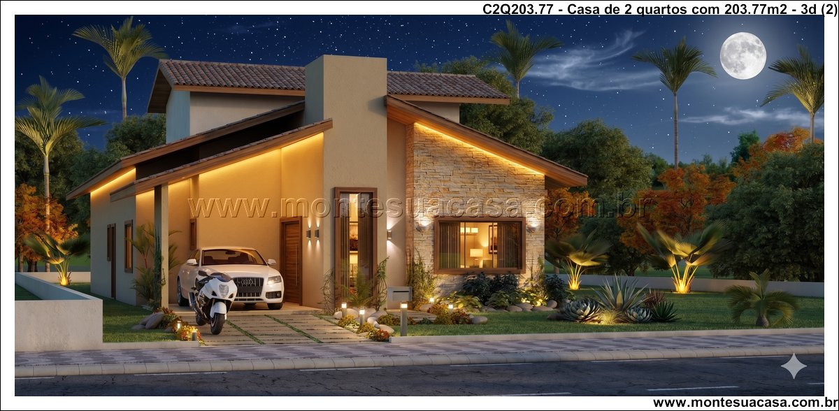 203.77m2-casa-moderna-2-quartos-com-escritorio-no-attico-e-integracao-ao-exterior - Imagem 3