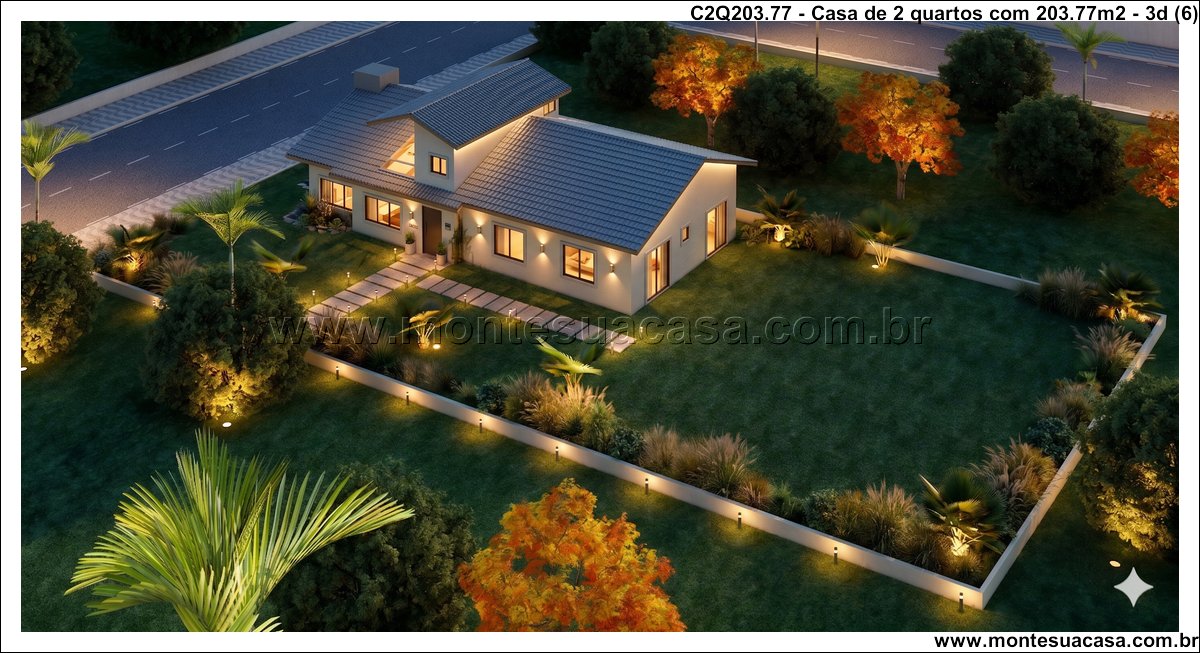 203.77m2-casa-moderna-2-quartos-com-escritorio-no-attico-e-integracao-ao-exterior - Imagem 7