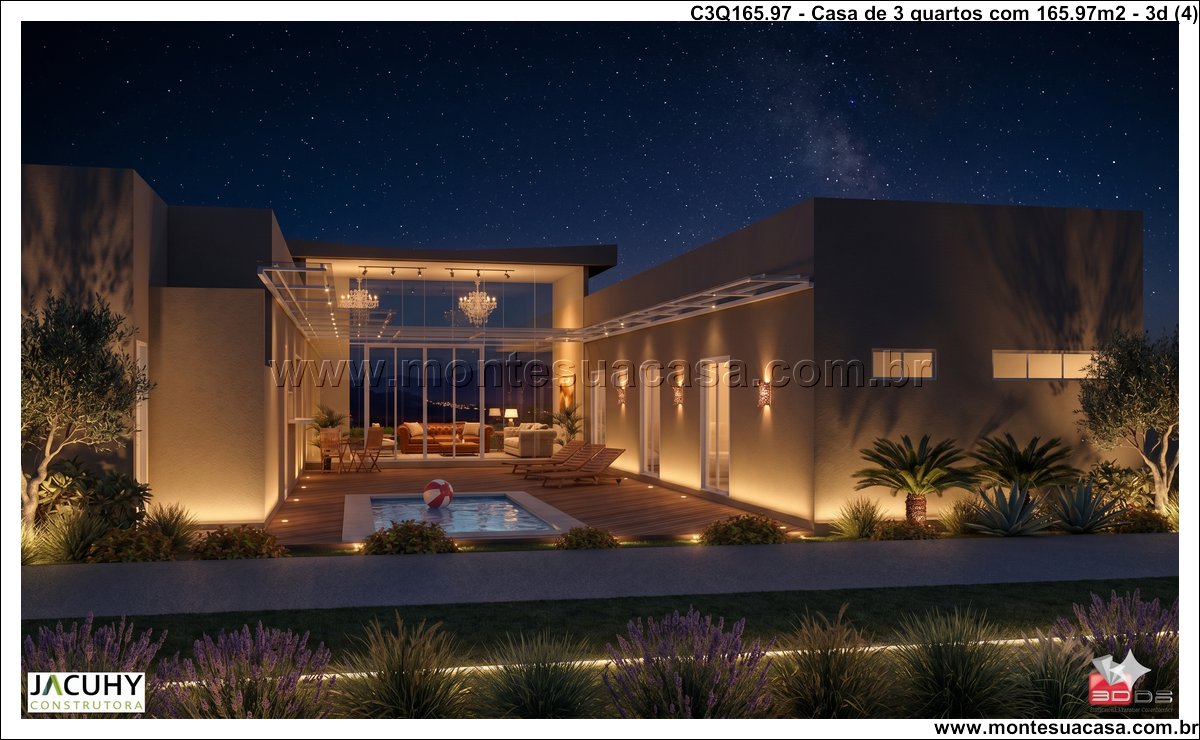 165.97m2-casa-terrea-moderna-com-piscina-e-3-quartos - Imagem 5