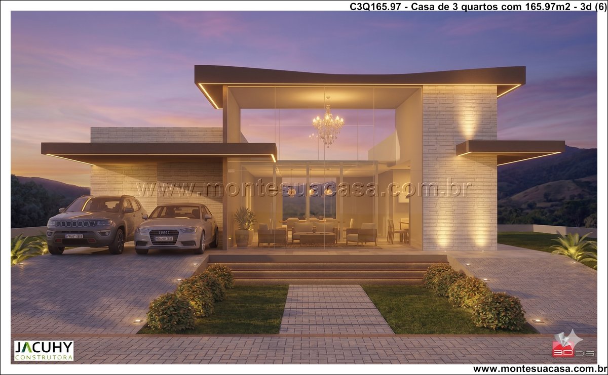 165.97m2-casa-terrea-moderna-com-piscina-e-3-quartos - Imagem 7
