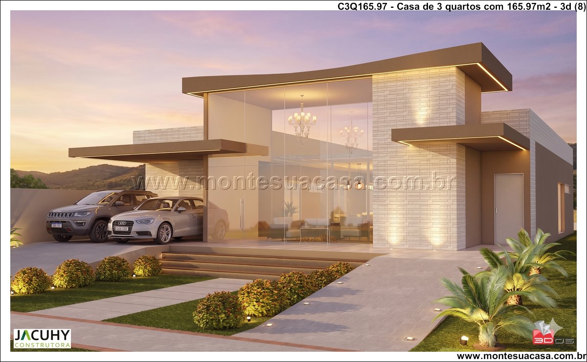 165.97m2-casa-terrea-moderna-com-piscina-e-3-quartos - Imagem 9