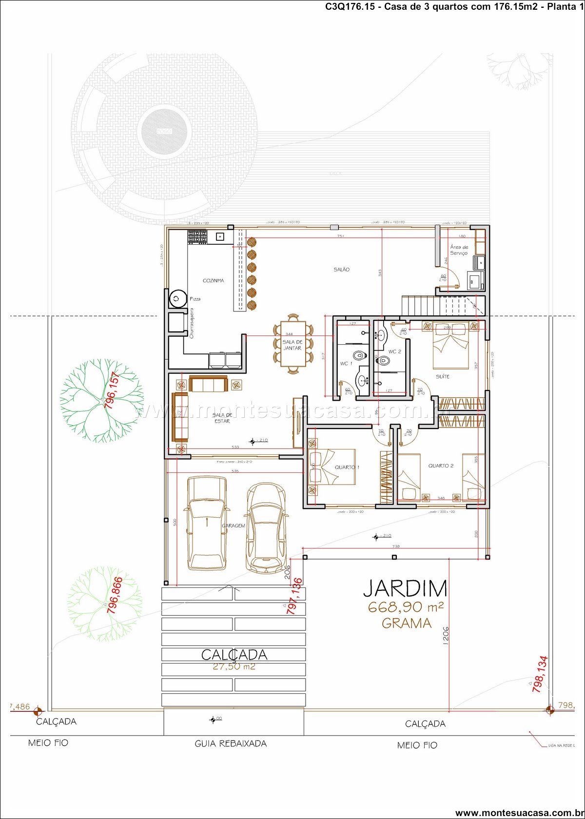 176.15m2-casa-com-3-quartos-piscina-e-salao-no-terreno-em-declive - Imagem 16