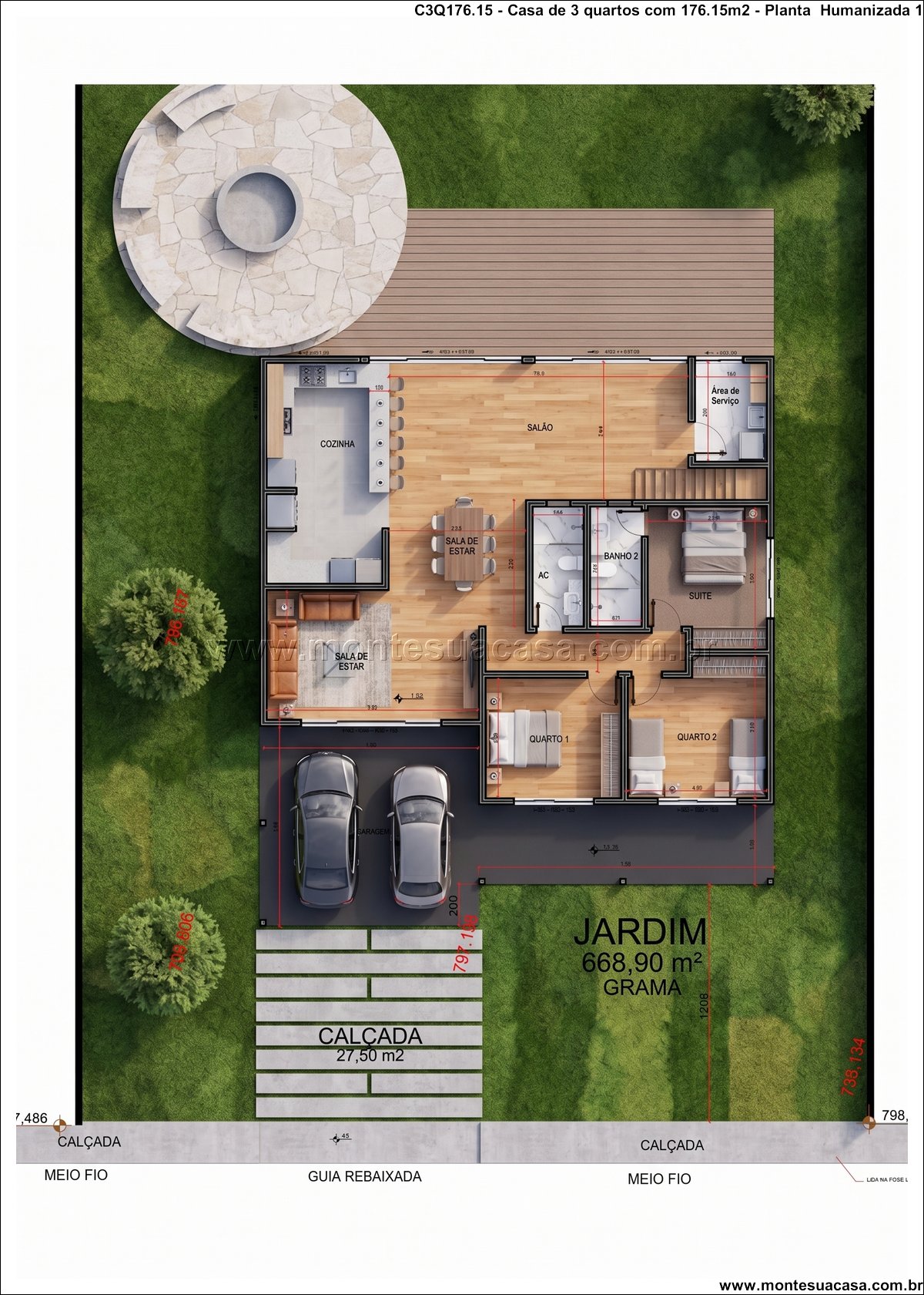 176.15m2-casa-com-3-quartos-piscina-e-salao-no-terreno-em-declive - Imagem 14