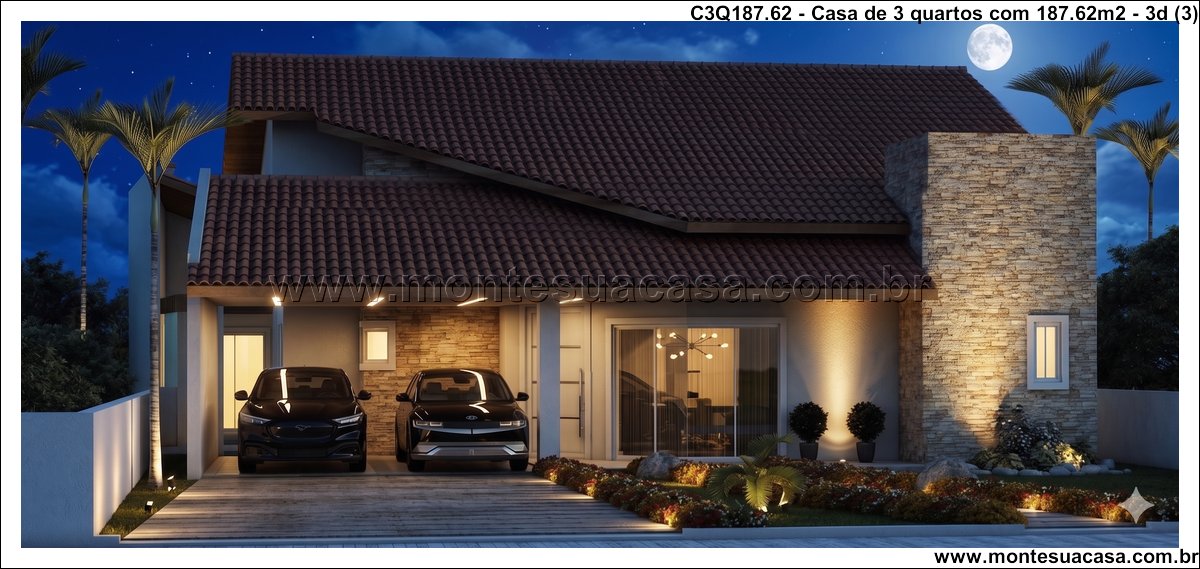 187.62m2-casa-terrea-3-quartos-com-piscina-e-espaco-gourmet - Imagem 4